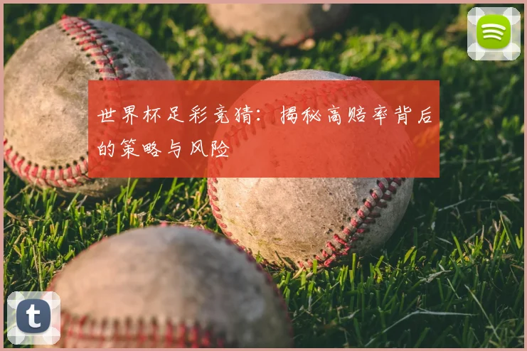 世界杯足彩竞猜：揭秘高赔率背后的策略与风险